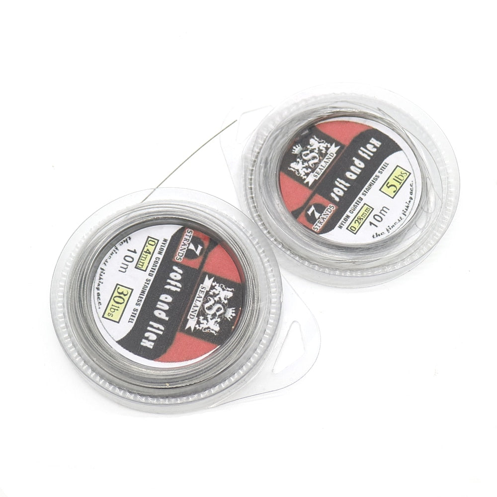 Fishing Line Wire Leader Nylon Coated Stainless Steel Trace Wire