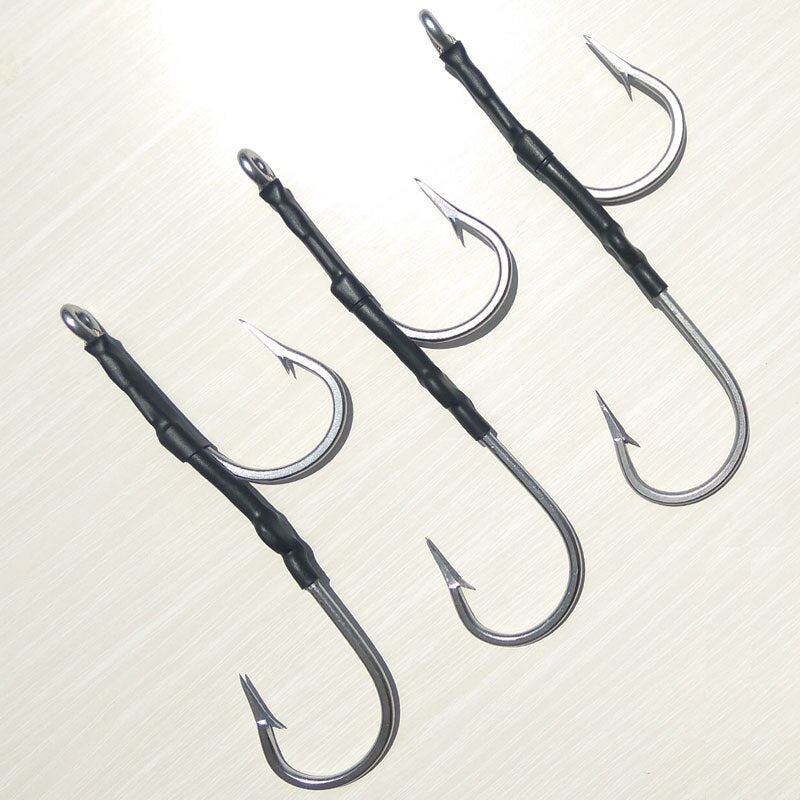 Pre-Rigged Game Fishing Hook Set - Suitable for Marlin, Tuna, and More  (3Pairs/lot)