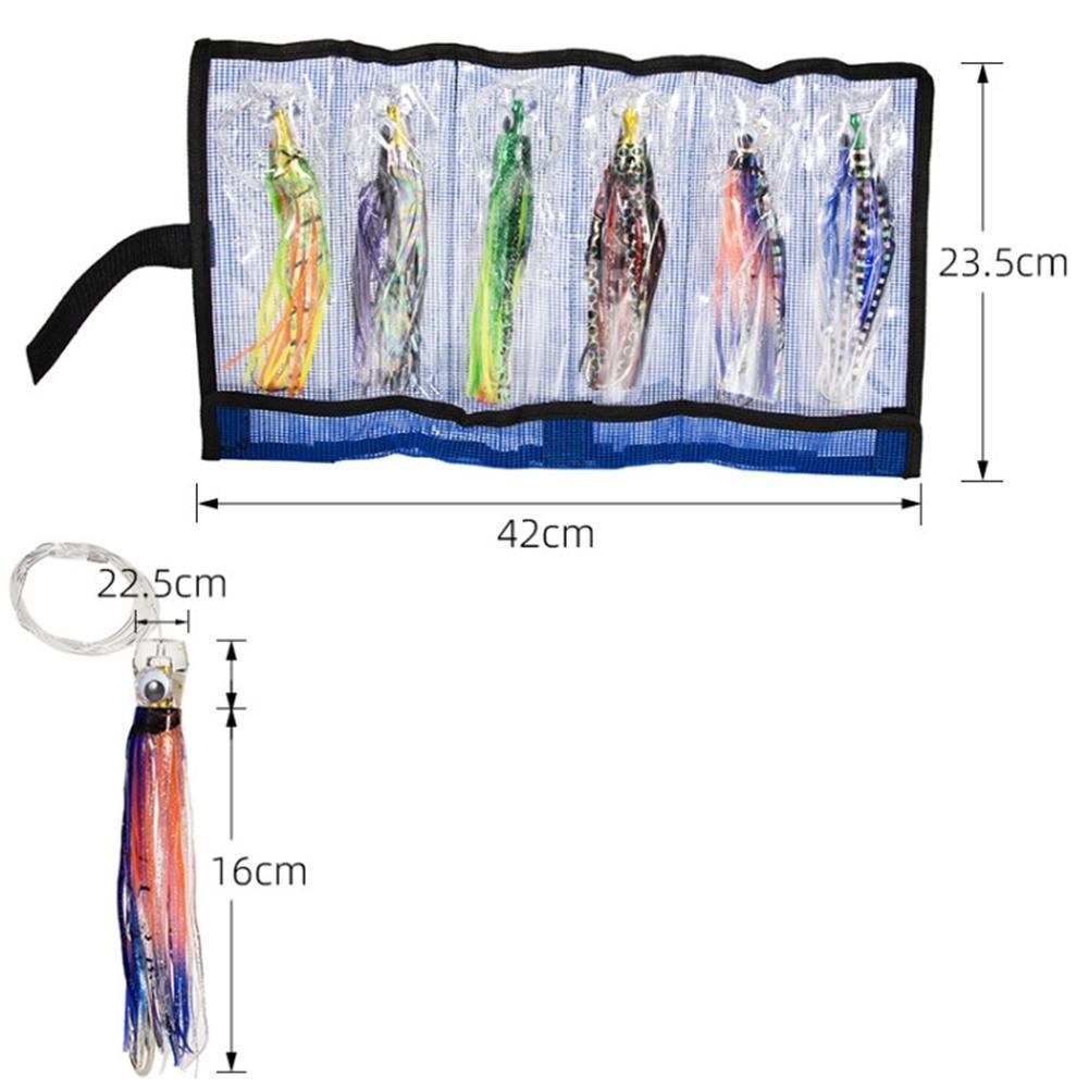 Assorted 6.5-Inch Lure Pack with 7/0 Hooks